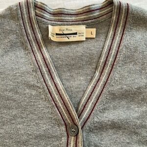 Collegiate style cotton sweater